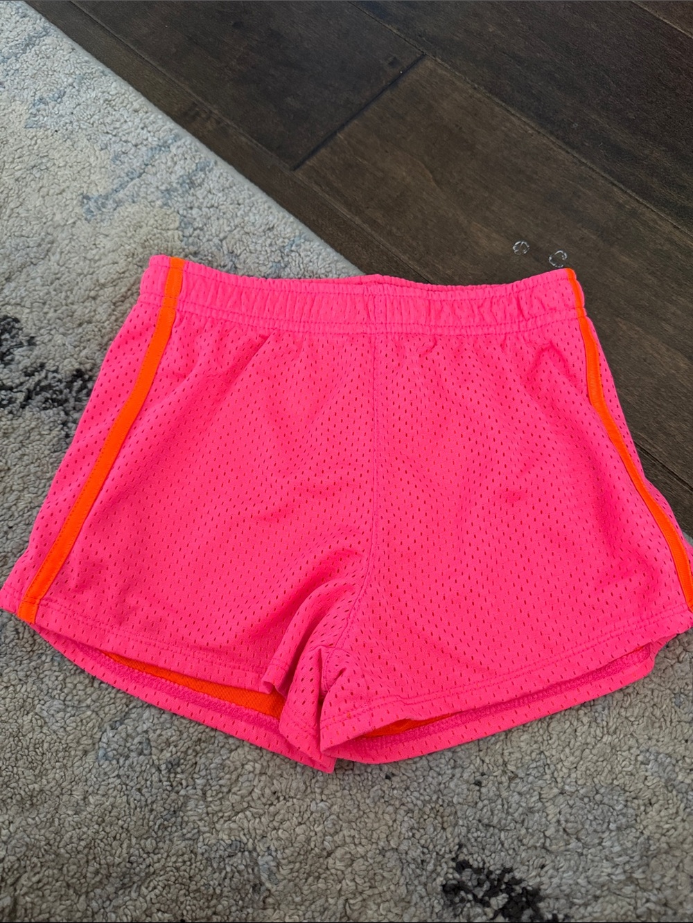 Fila Girls Medium 10 Pink and Orange Mesh Athletic Shorts
